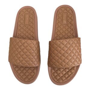 APL Men's Lusso Slides Sandal ATHLETIC PROPULSION LABS Caramel Brown Sz 14 $198